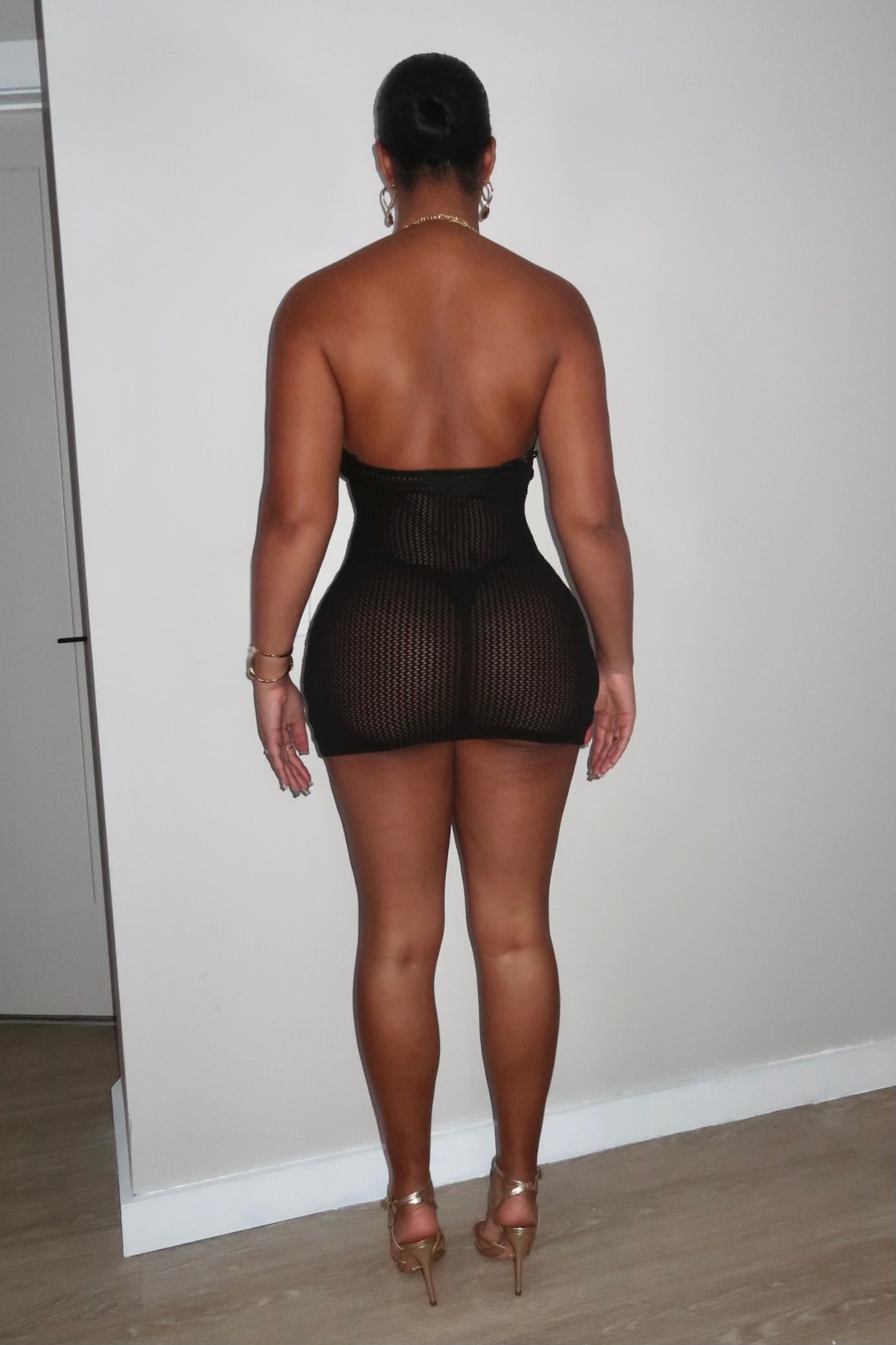 Dangle Black Dress