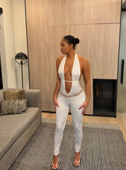 Decora White Jumpsuit