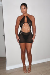 Dangle Black Dress