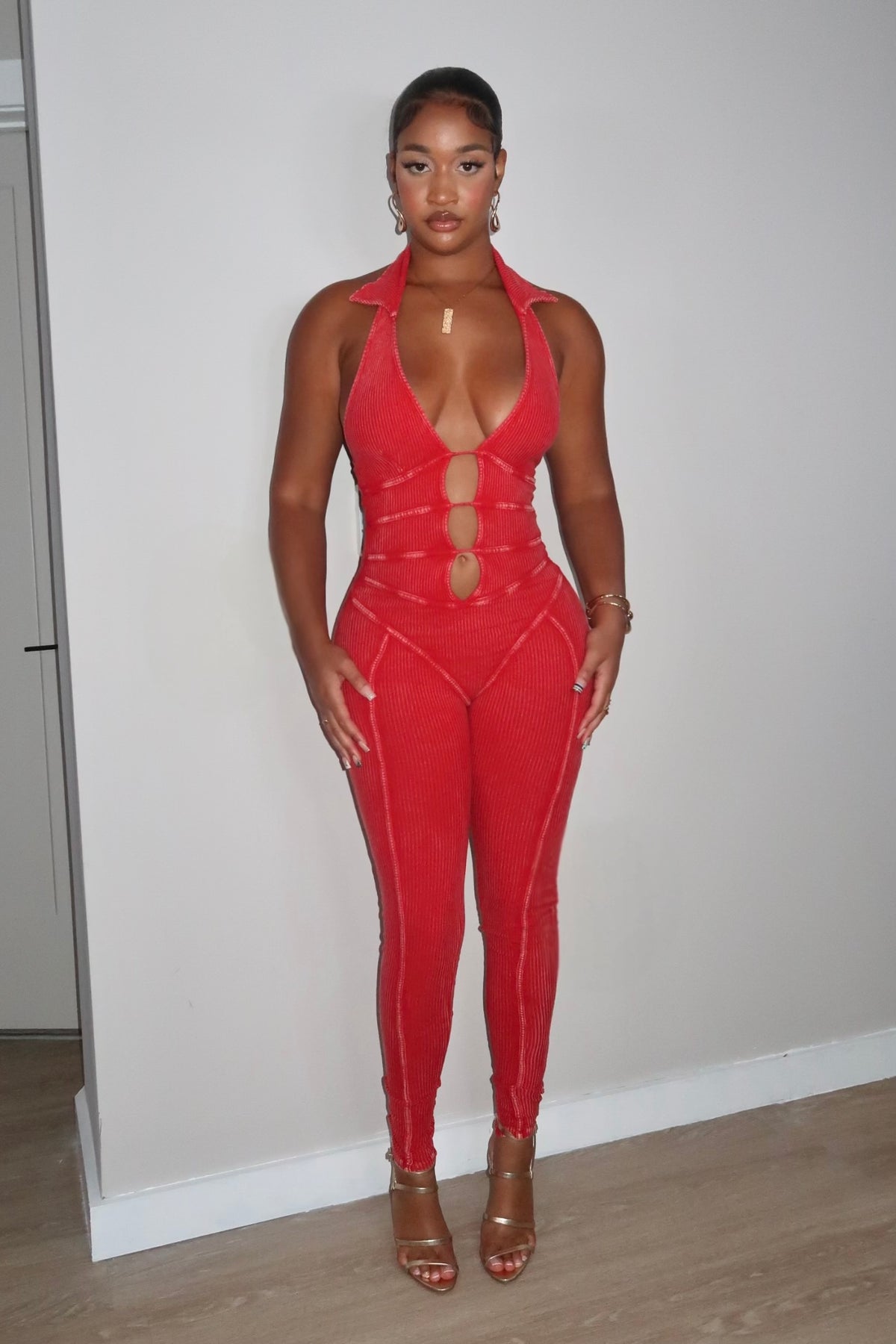 Iggy Red Jumpsuit