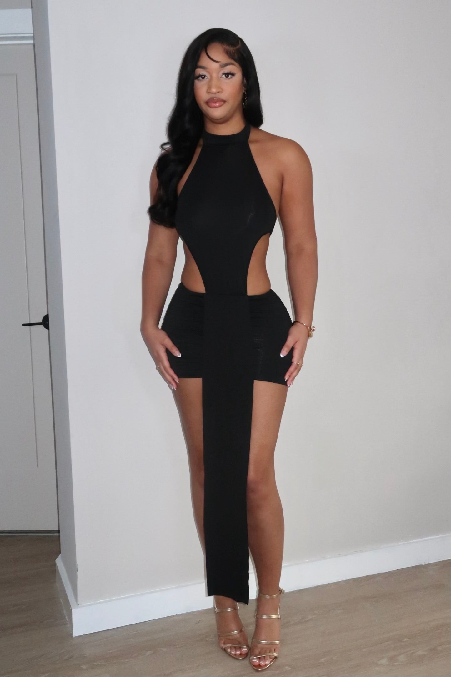 Caspin Black Dress