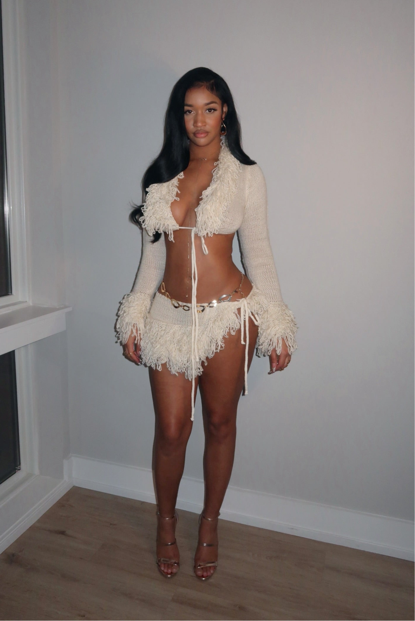 Fringy baby set
