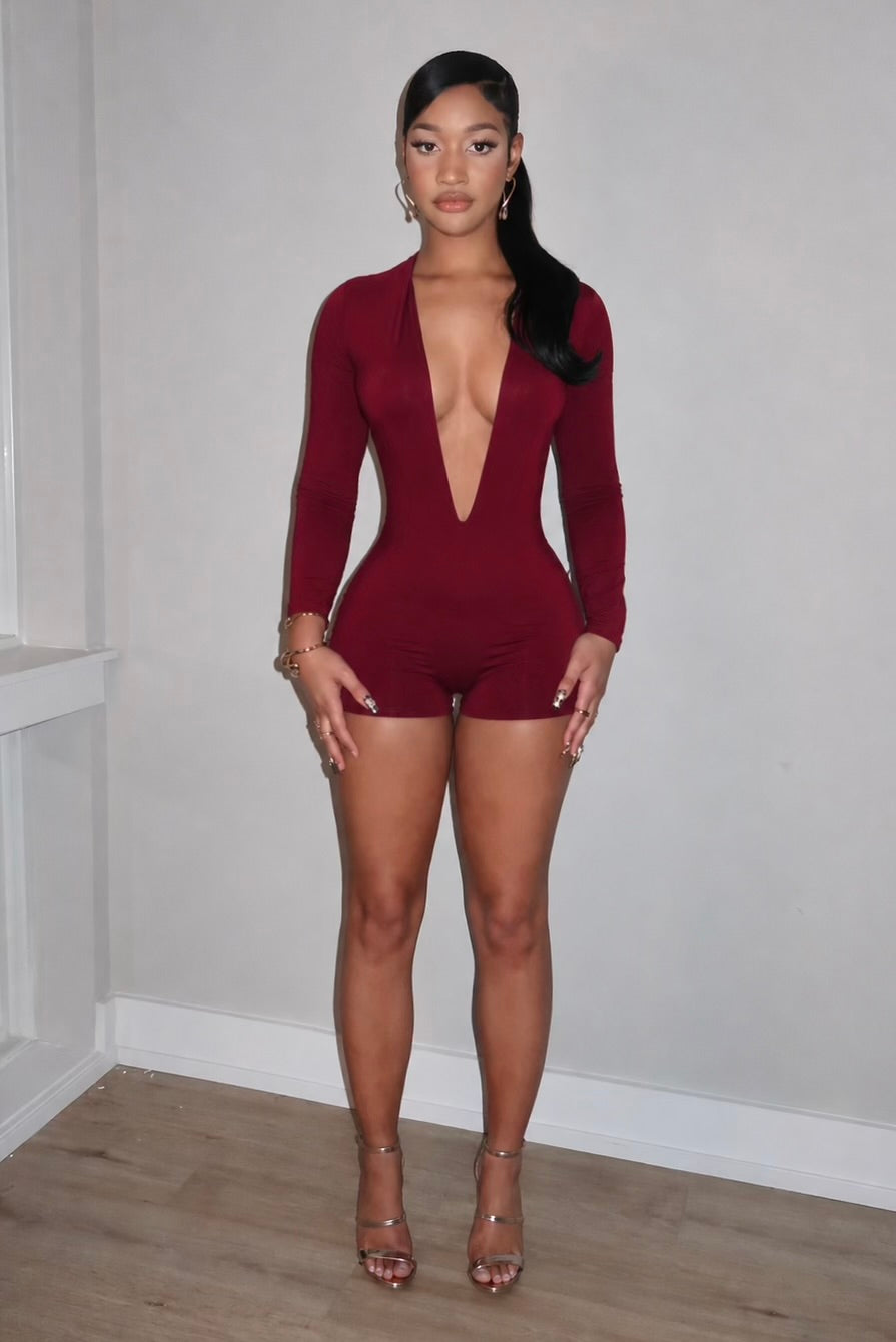 Theron Burgundy Jumpsuit