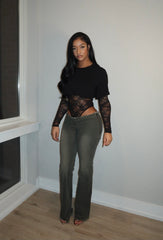 Liangelo Lace crop top