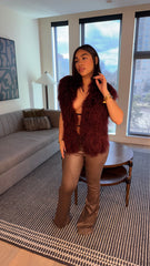 Volume blouse Burgundy