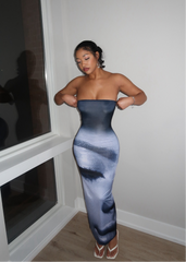 Burning Blue Dress