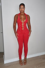 Iggy Red Jumpsuit