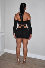 Nadiala Black Dress
