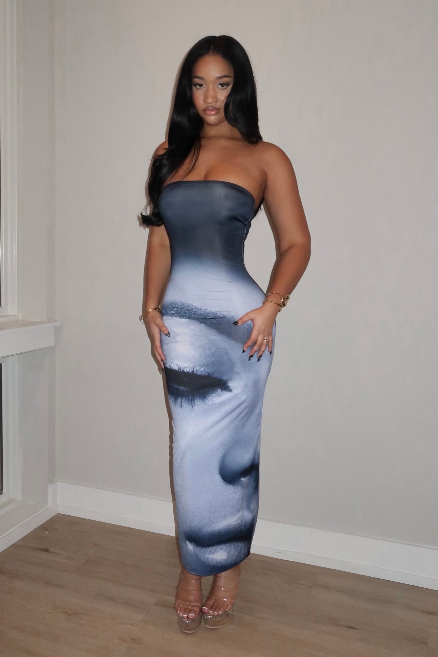 Burning Blue Dress